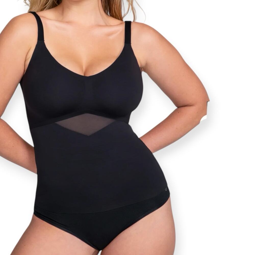 NWT Honeylove Liftwear Cami Onyx Black Shapewear Tank Top Size Large